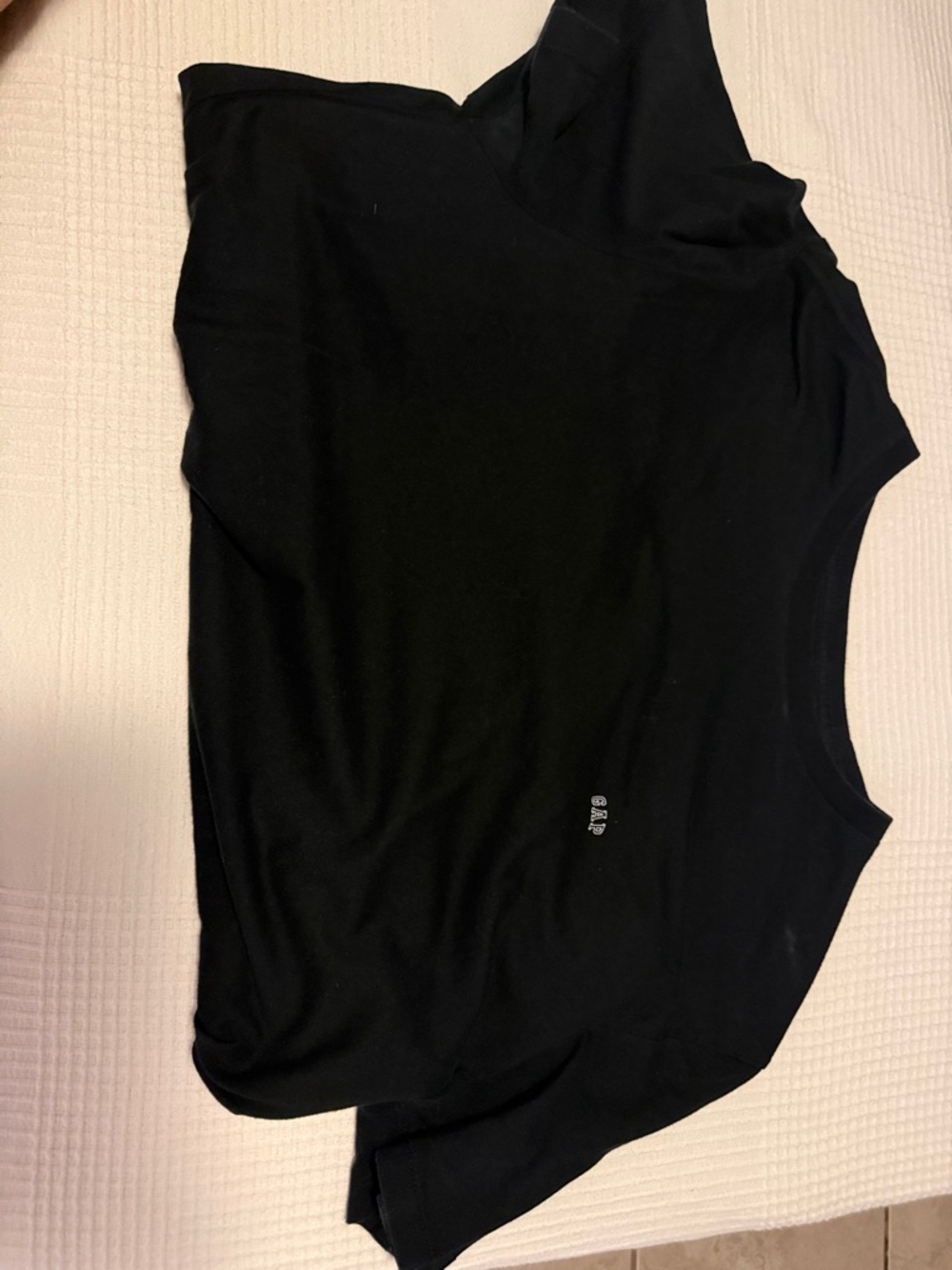GAP Black Short Sleeve Logo Tee
